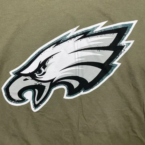Philadelphia Eagles Long Sleeve T Shirt Size XXL NFL Nike - Picture 2 of 11